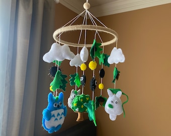 Anime Crib Mobile, Baby Cot, Anime Nursery Decor Baby Mobile
