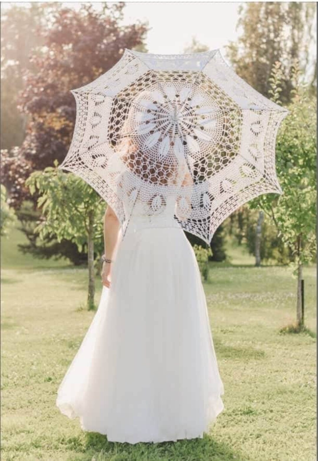 Crocheted Parasol Etsy