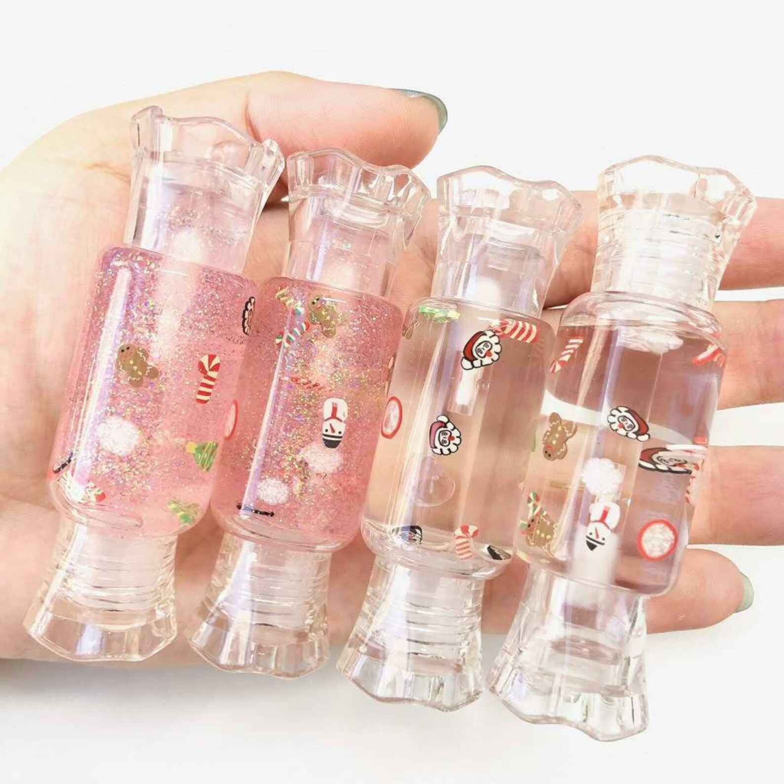 Lip Gloss with Christmasthemed Confetti Etsy