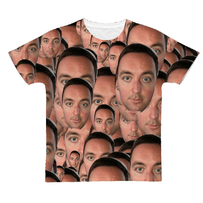 Your Face Custom Adult T-Shirt image 1