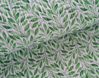 Muslin leaves green 0.45 m