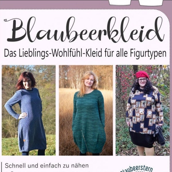 Schnittmuster Blaubeerkleid 36 - 54