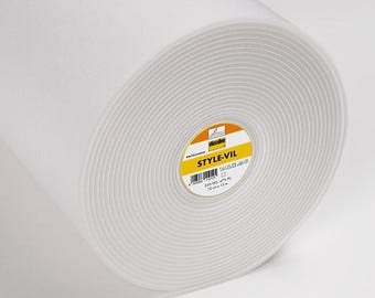 Entoilage en mousse de tissu Style Vil 0,5 m Vlieseline blanc, renfort non fixable