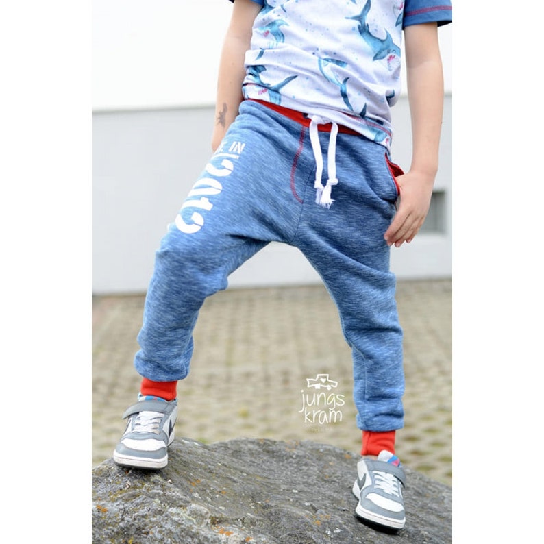 Schnittmuster schmale Sweatpants rosarosa Bild 5