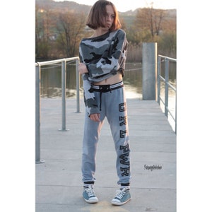 Schnittmuster schmale Sweatpants rosarosa Bild 6