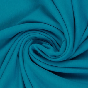 BW jersey turquoise 0,5 m aqua katoenen jersey effen blauwe jersey stof lichtblauw mint