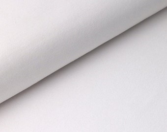 BW Jersey crudo 0,5 m tejido jersey tejido jersey de algodón tejido de algodón crema lana blanco beige
