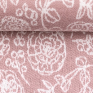 Jacquard-Strick Ava 0,5 m rosa