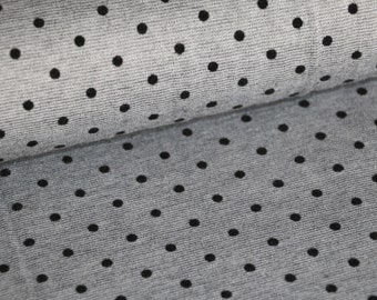 Jersey flock dots grey 0.5 m