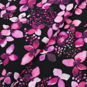 BW-Jersey Hydrangea black pink 0.5 m