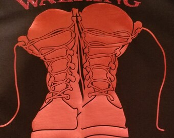 Camiseta religiosa, Caminar por la fe, Declaración, Camisa con botas