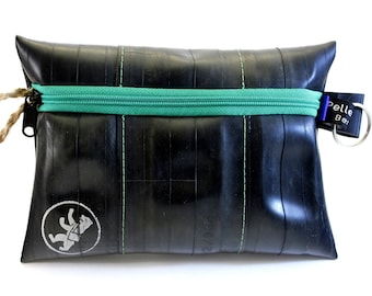 Toiletry bag made from recycled bicycle tube, clutch, wash bag, make-up bag, toiletry bag, cosmetic bag, pencil case, tube