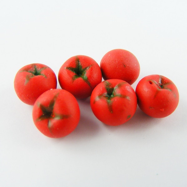 Puppenhaus Food 1:12 Tomaten rot 6 Stück