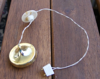 Lundby Dollhouse Lamp Pendant Lamp Gold-colored 1970s