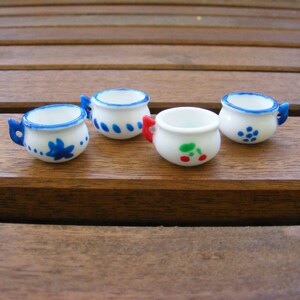 Vaso da notte per casa delle bambole in scala 1:12, porcellana, 25 x 13 mm