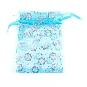 Organza-Beutelchen verschiedene Muster 9x7cm, mit Zugband