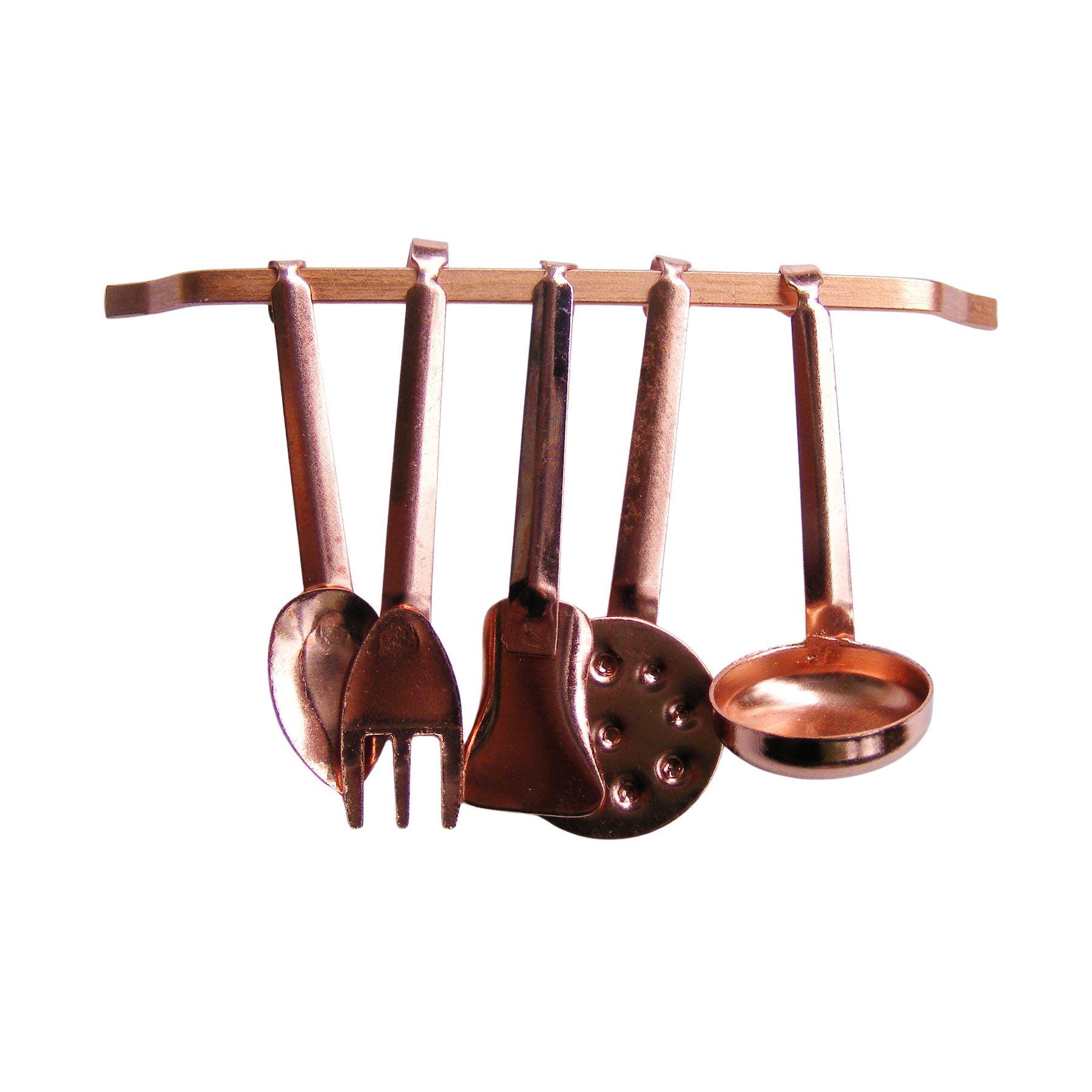Spatule En Cuivre 39cm – Manche Laiton, Déco Ou Cuisine Vintage !