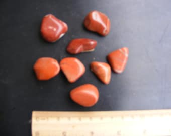 Roter Jaspis Trommelstein