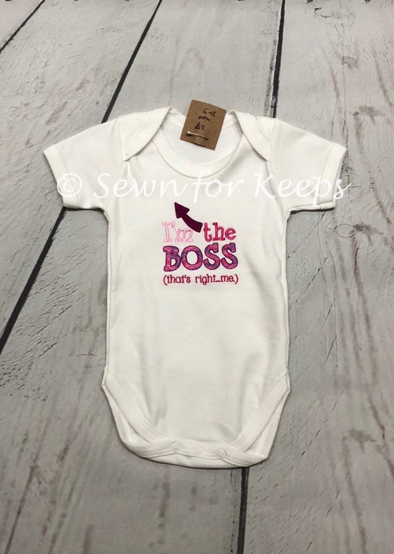 I'm The Boss Baby Girl Vest 6-12 months 