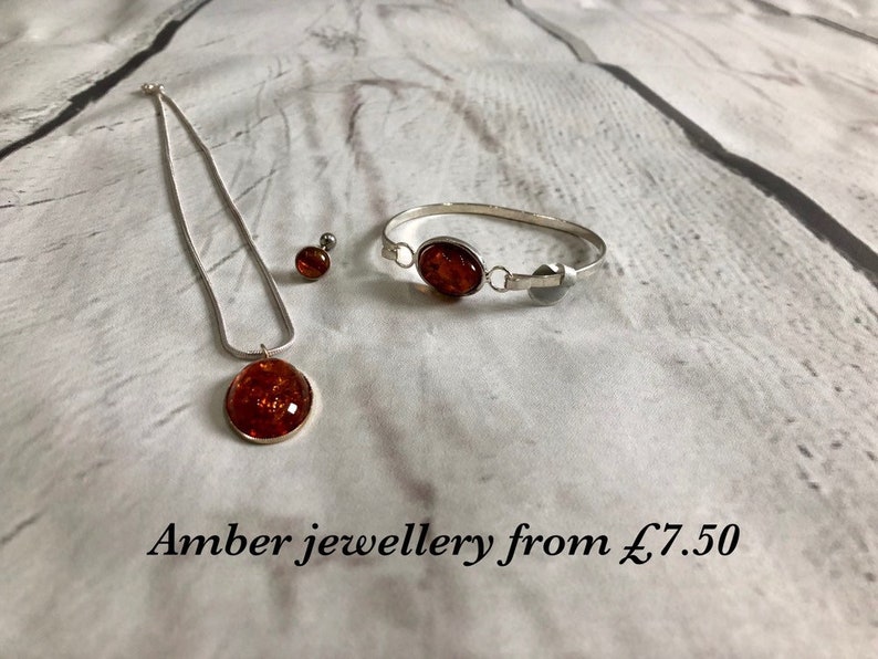 Amber Jewellery Necklace Pendant Bangle Belly Bar