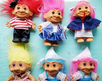 vintage russ troll dolls