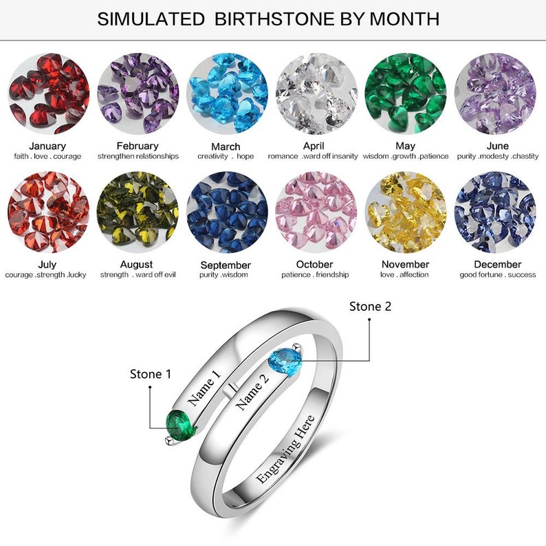 Personalized Engraved Sterling Silver Couples Ring