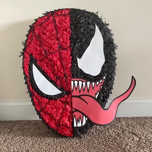 Spiderman Venom Inspired Pinata, Spiderman Venom Party Supplies, Spiderman Venom party, Spiderman Venom Decoration