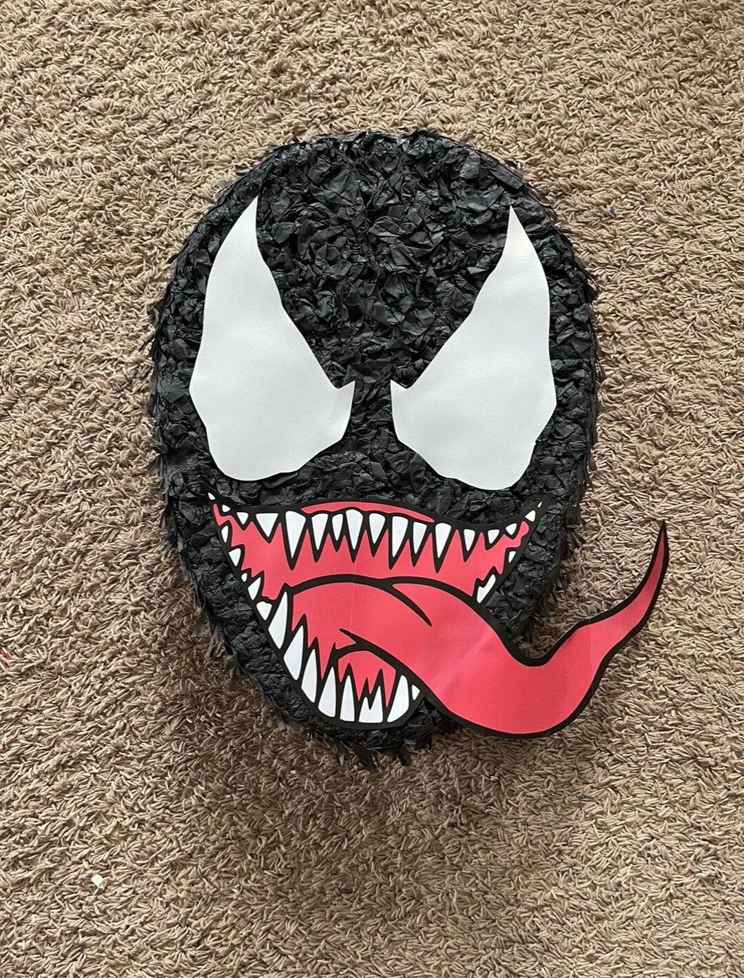 Venom Inspired Pinata, Super Hero Party Pinata, Venom Birthday Party