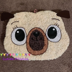 Custome Made Beautiful Pug Inspired Pinata