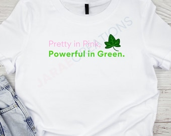Pink and Green Sorority SVG PNG: AKA Cut File (Digital Download)