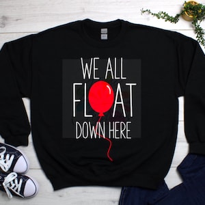Todos flotamos aquí svg png- It-Pennywise- Halloween-Descarga instantánea- Cutfile
