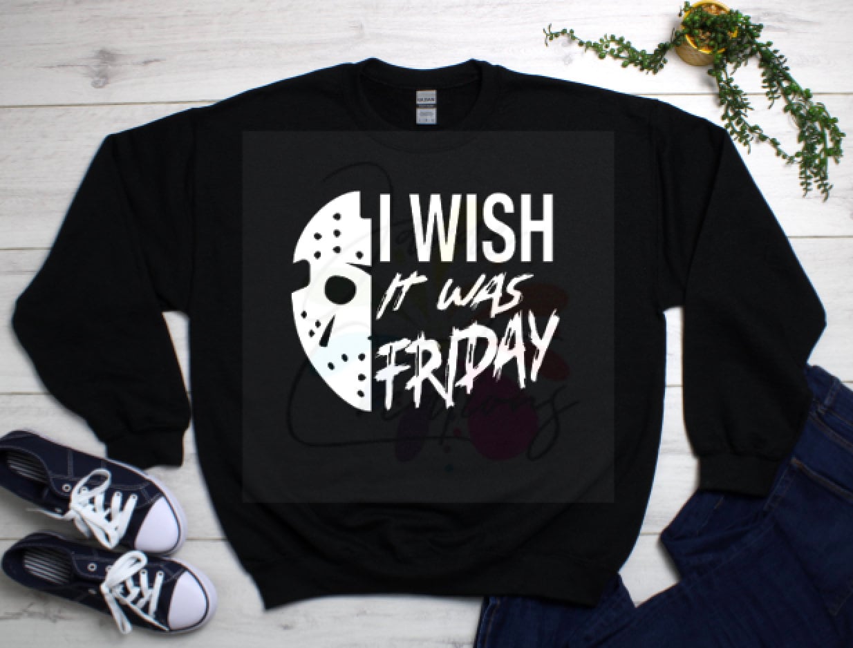 I Wish it was Friday svg png- Jason- Halloween-Instant Download- Cutf…