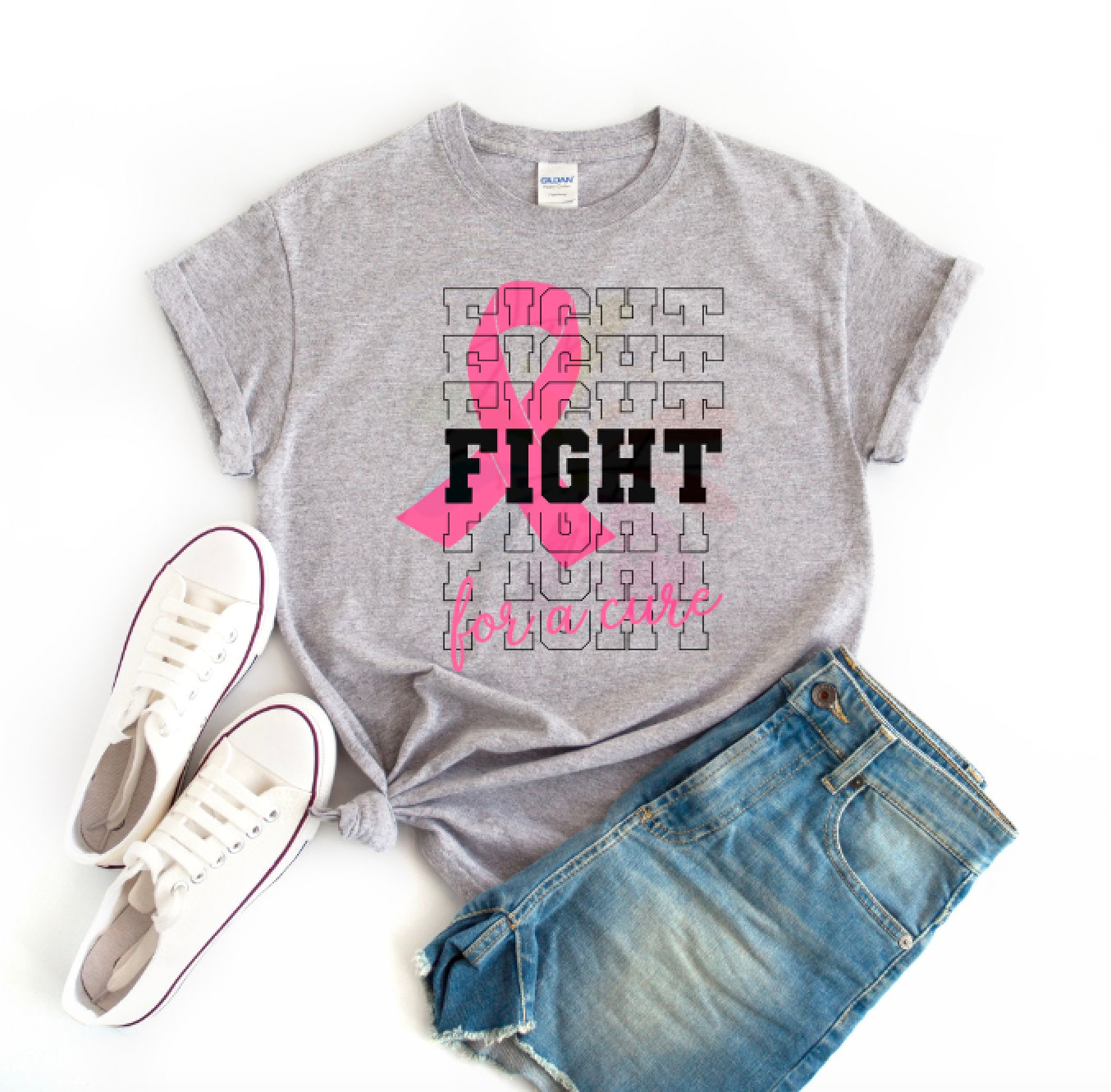 Breast Cancer Awareness SVG, PNG- Fight For a Cure- Instant Download-…