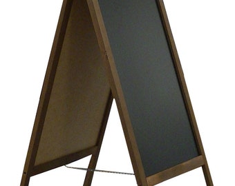 Werbeaufsteller Kundenstopper Kreidetafel Holz 118x60 cm Doppelseitig NEU