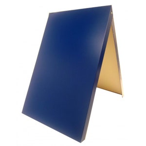 Werbeaufsteller Magnetisch Kundenstopper Kreidetafel Gehwegaufsteller Werbetafel Doppelseitig Metall Wasserfest 100x65 cm zum Aufdruck Blue