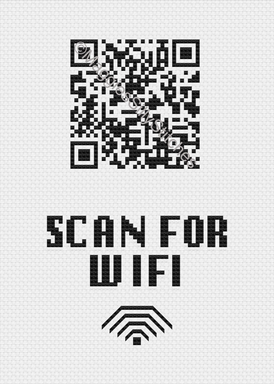 Rick Roll QR Code scan for Wifi Digital Cross - Etsy