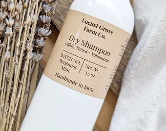 Naturally Refreshing Dry Shampoo in a Refillable Aluminum Shaker