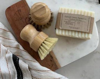 Farmhouse Solid Dish Soap: Coconut & Olive Oil, Low Waste