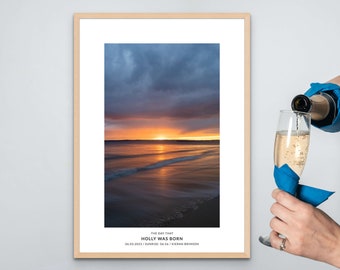 The Perfect Gift for Mum - Personalised Sunrise Print to Welcome A New Baby! Unique and Thoughtful Mother's Day Present From Son or Daughter