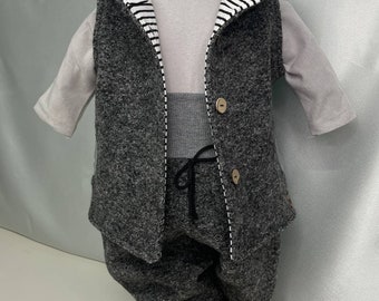 Ensemble gilet, veste et pantalon de marche