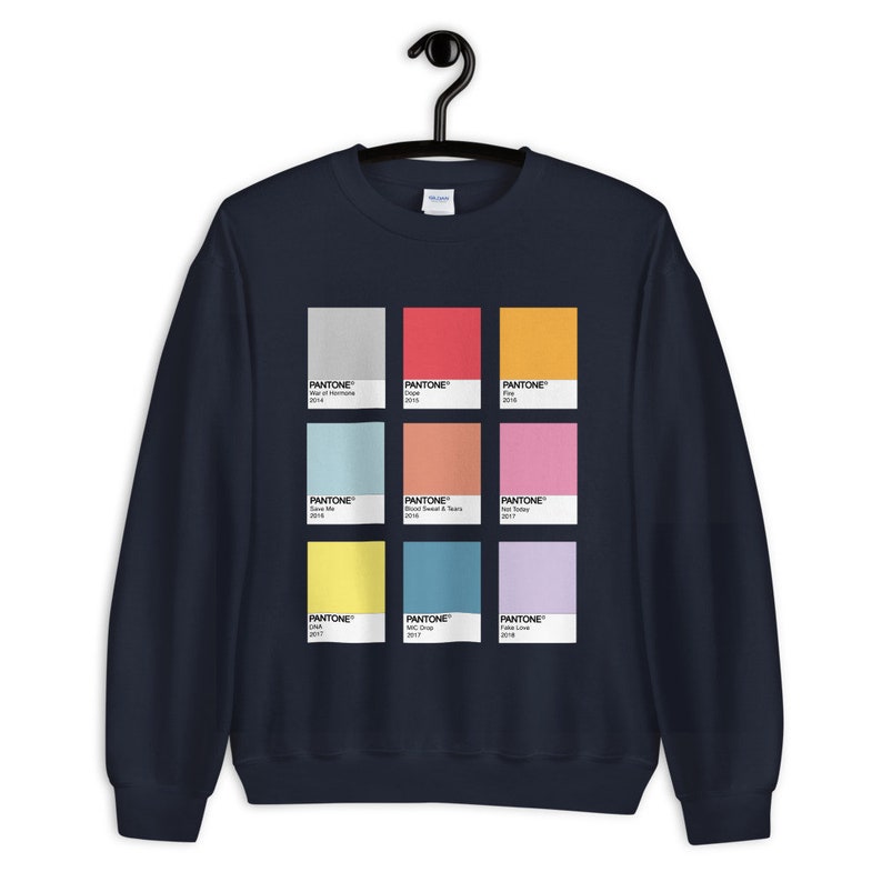 BTS Sweatshirt BTS Music Video Pantone Sweatshirt Fake Love | Etsy