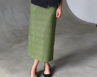 Jupe Longue Crayon à Carreaux - Taille UK 10/12 - Neuf Sans étiquettes