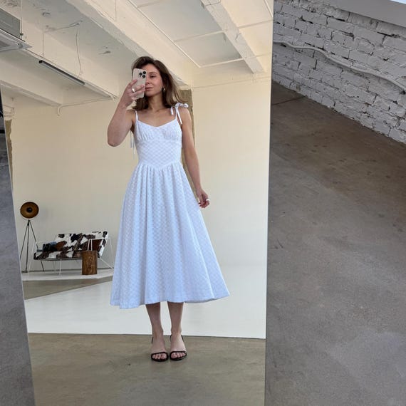the muse basque-waist midi dress By Anthropologie The Muse Basque-Waist Midi Dress