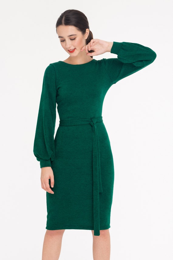 tight wool dress