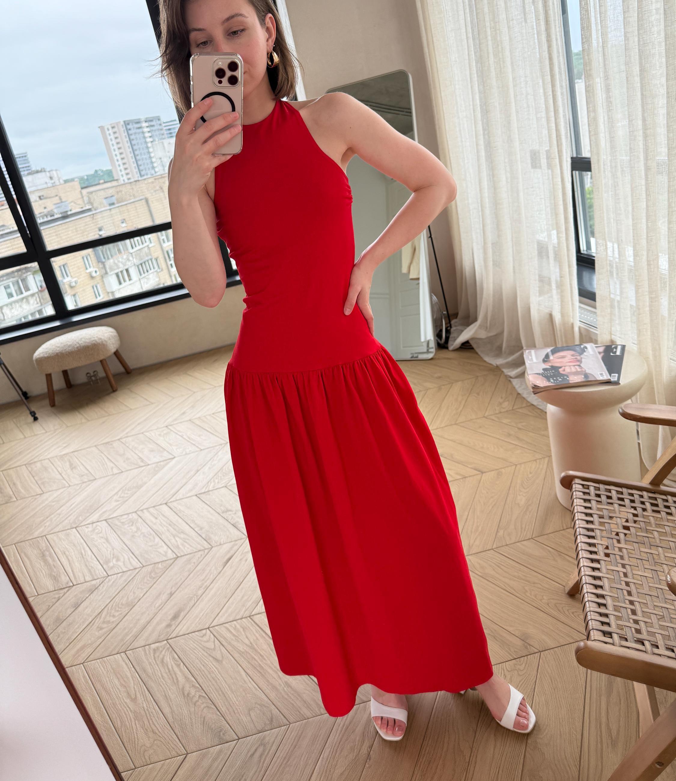 red sleeveless jersey dress Cotton Halter Low Waist Dress: Bodycon Midi Tight Drop Waist Sundress Womens dresses