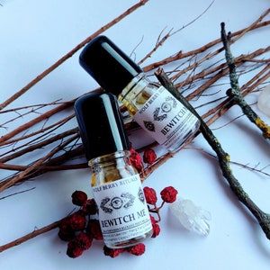 Bewitch Me - earthy, woods, incense perfume oil, rollerball perfume oil, indie fragrances, Cruelty Free