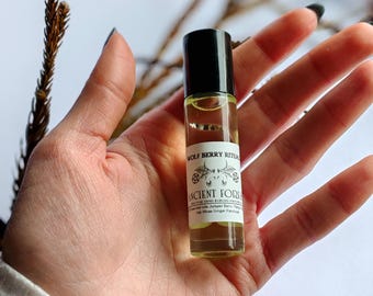 Ancient Forest - Oak Moss, Woods, Herbaceous, Forest Perfume Oil, Rollerball Perfume Oils, Witchy Fragrances, Cruelty Free