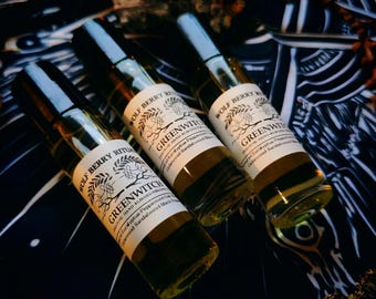 Aceite perfumado Greenwitch: Musgo de roble y eucalipto, fragancias místicas, perfumes para despertar, regalos inspirados en el bosque