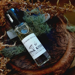 Pink Kisses Perfume Oil: Cotton Candy Scent, Hand-Blended 10ml