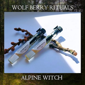 Alpine Witch Perfume Oil Sample – Vanilla, Ginger, Herbal And Moss Scents, Travel Size Fragrance, Perfume Testers, Pagan Ritual Oil, Witchy